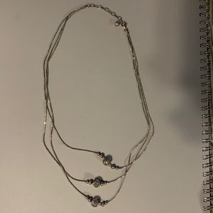 Sterling silver layered necklace